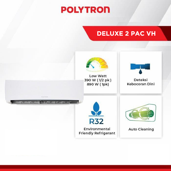 Polytron AC Wall Mounted Split Standard Deluxe 2 3/4 PK - PAC07VH